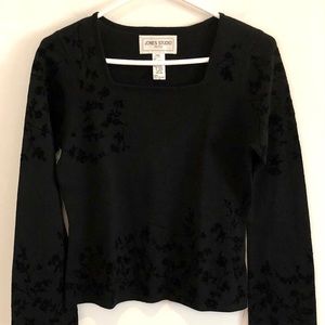 NWOT Wool Sweater Black Jones Studio
